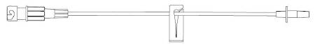 Set Extension IV Extension Set SafeLine* Micro Bore 7 Inch Tubing (1/EA 50/CS) by B Braun Medical, Inc.  ID NF1312